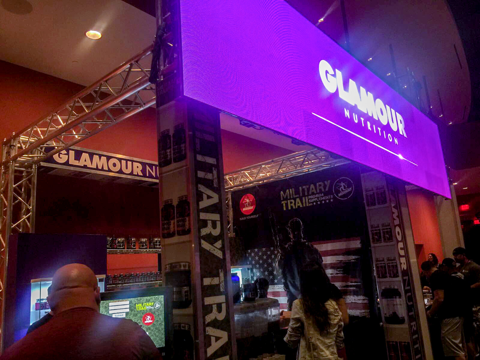 Glamour Nutrition Supplement Booth