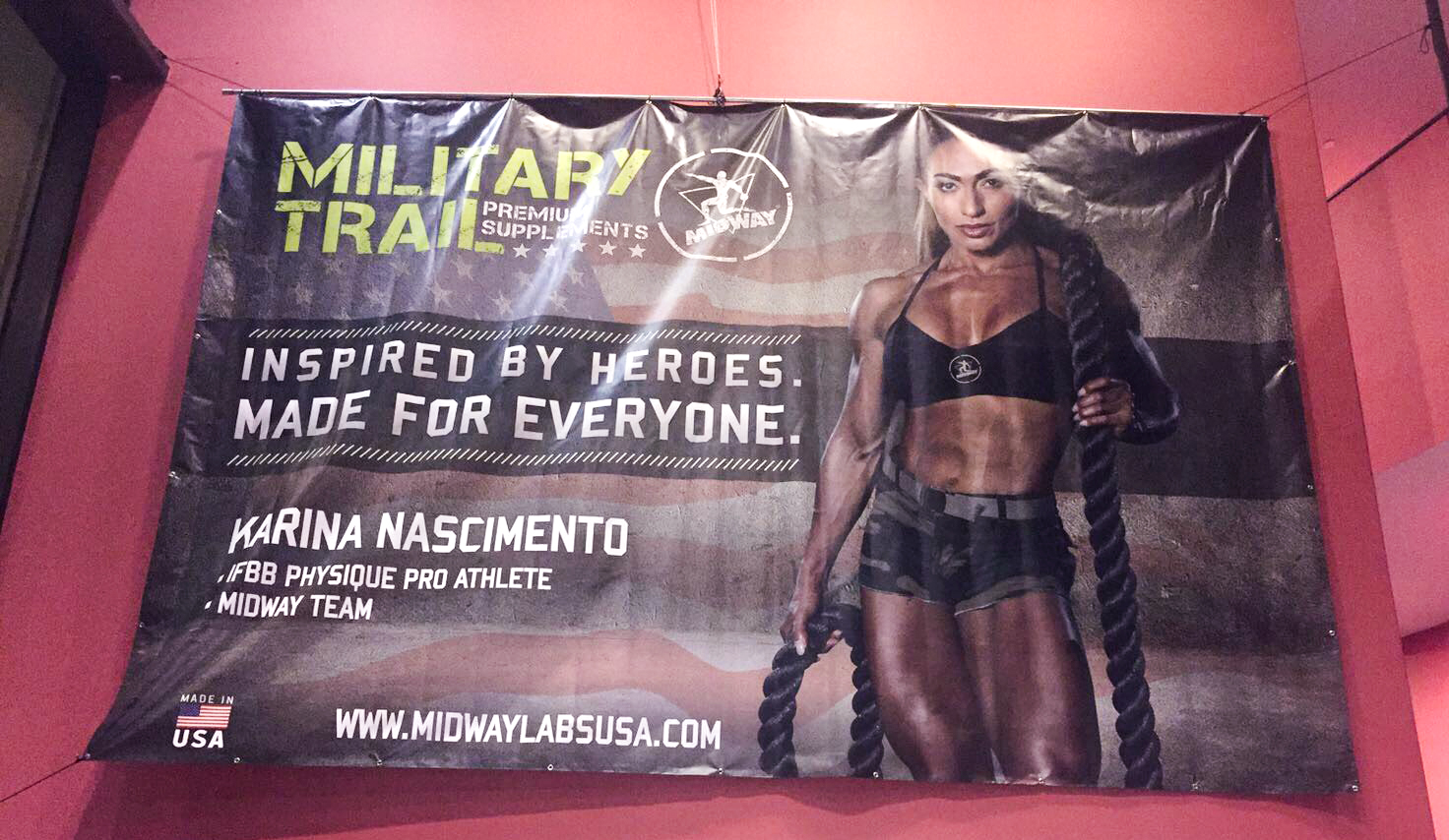 Midway Labs USA/Military Trail Banner